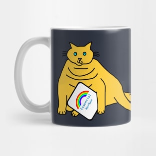 Cuddly Cat Essential Worker Rainbow Mug